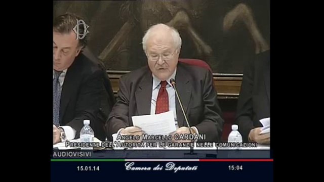 Roma - Audizione Autorità Garanzie Comunicazioni su tutela minori (15.01.14)