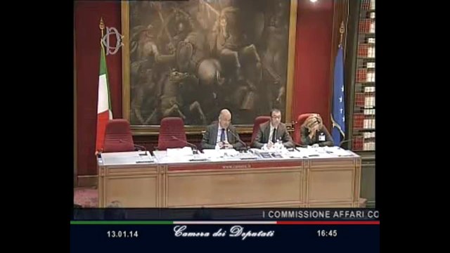 Roma - Audizioni su legge elettorale (13.01.14)