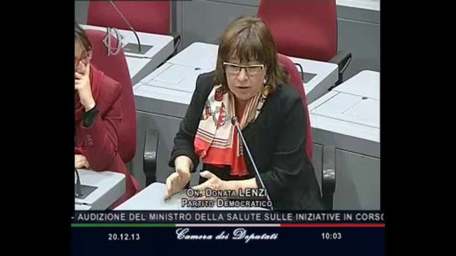 Roma - Patto salute, audizione Ministro Lorenzin (20.12.13)