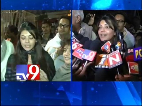 Heroine Kajal visits Tirumala with family