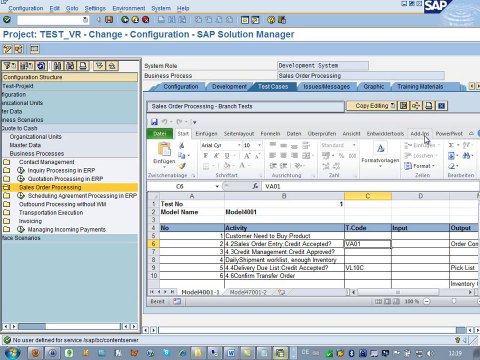 Model-based testing using process models for integration and regression testing of ERP solutions