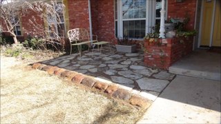 Fort worth artificial  rock  flagstone patio