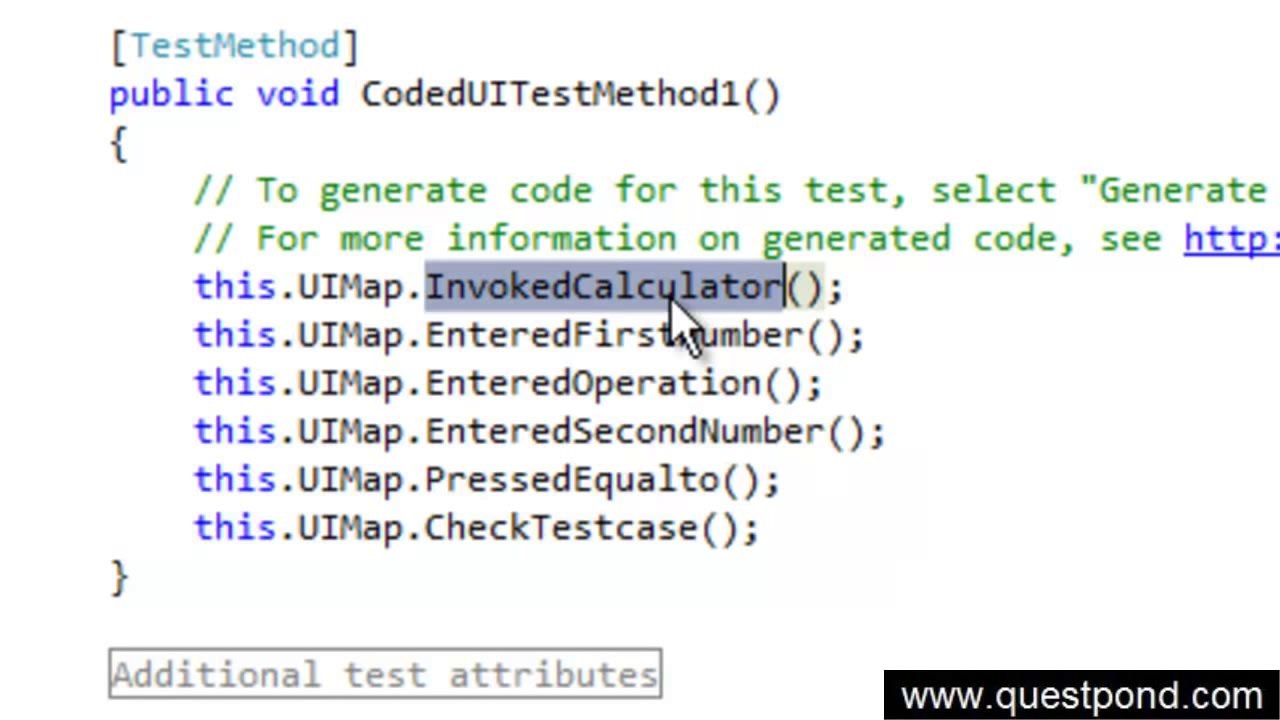 VSTS 2010 - How to do Automation testing using coded UI test