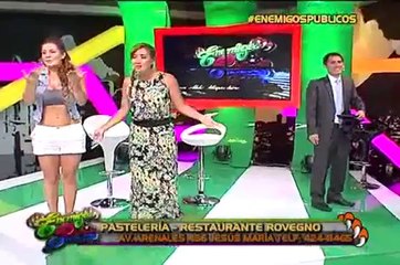 Vanessa Jerí y Gyofred Muñoz llenaron de romanticismo el set de Enemigos Públicos (2/3)