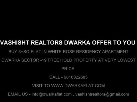 for sale 4+sq flat in white rose residency apartment in sector-19 dwarka new delhi