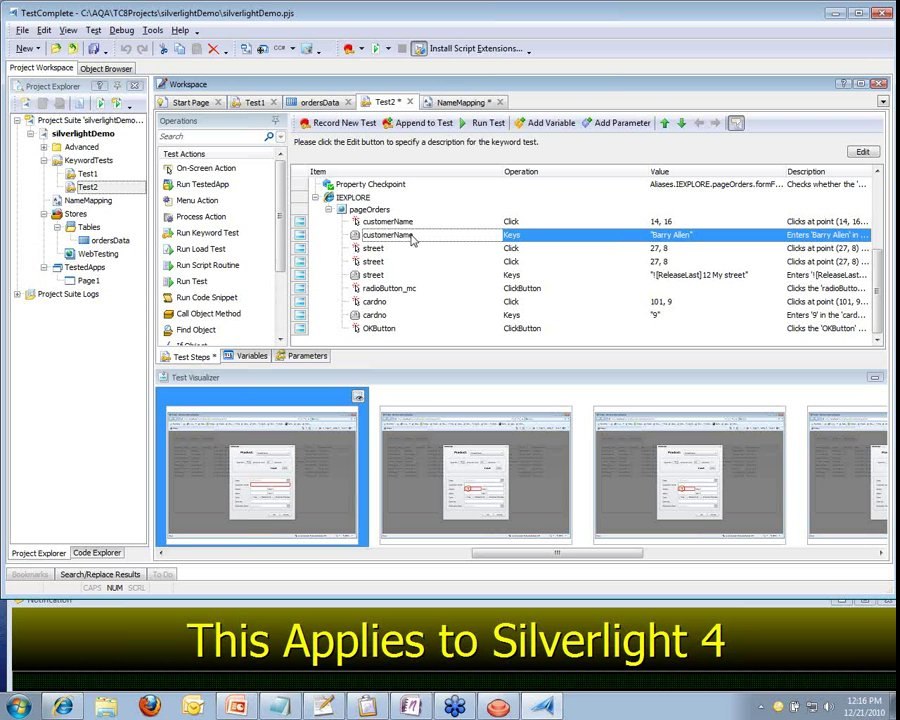 Testing Silverlight 4 Applications With TestComplete - Webinar