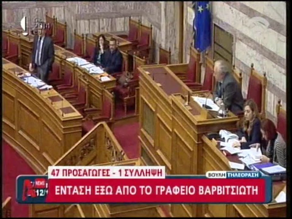 Ένταση έξω από το γραφείο του Βαρβιτσιώτη για το Φαρμακονήσι