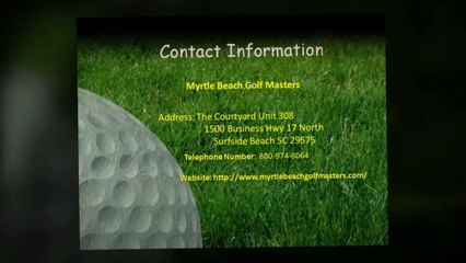 Myrtle Beach Golf Specials