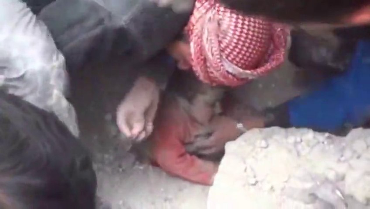 Baby Rescued From Rubble in Syria
