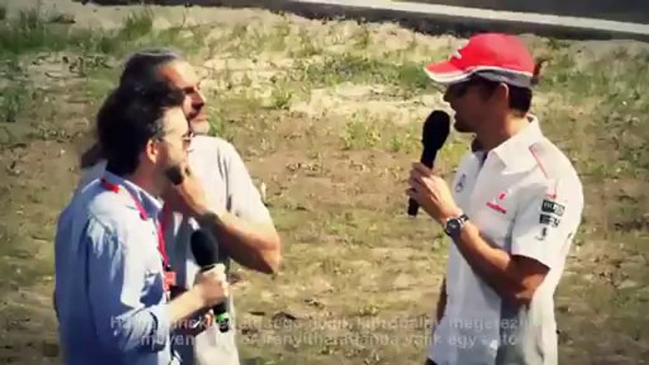 Jenson Button au volant d'une antique Lada 1500
