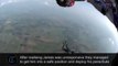 Dramatique accident de skydivng : 2 parachutistes se percutent en l'air!
