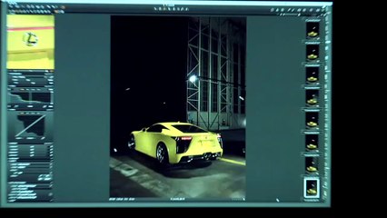 Une Lexus LFA sous le charme d'un supermodel