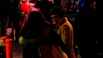 Amanda Knox arrives for first interview following retrial conviction