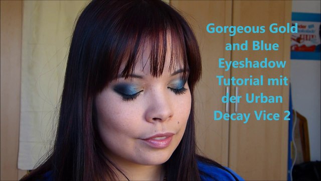 Gorgeous Gold and Blue Eyeshadow Tutorial - mit der Vice 2 Palette von Urban Decay