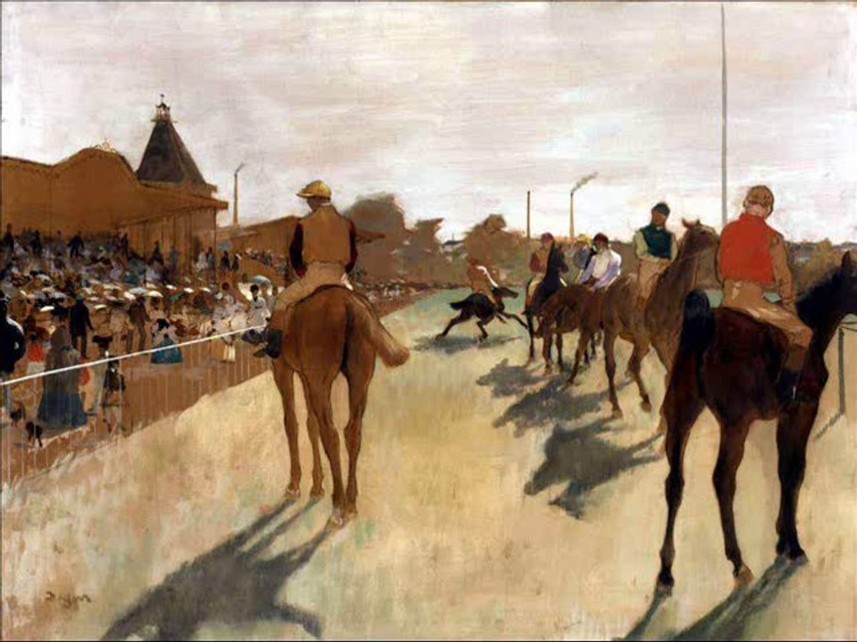 Edgard Degas - Chevaux de courses devant les stands ( Leblond, Claude, Bernere, Dezael 1°STD2A )