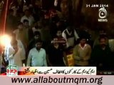 People of Hyderabad show their soladirity with MQM Founder & Leader Altaf Hussain
