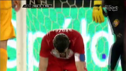 Mołdawia - Polska 0:1 20.01.2014. Zmarnowana sytuacja Paweł Brożek 28 minuta