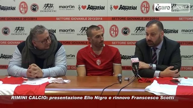 Icaro Sport. La presentazione di Elio Nigro, nuovo centrocampista del Rimini