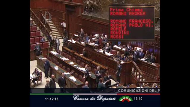 Roma - Camera - 17° Legislatura - 136° seduta (11.12.13)
