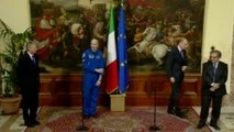 Roma - Palazzo Chigi Letta riceve l'astronauta Parmitano (11.12.13)