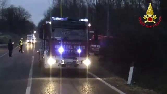 Caronno (VA) - Furgone fuori strada (11.01.14)