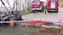 Ariano Irpino (AV) - Uomo di 84 anni perde il controllo dell'auto (05.01.14)