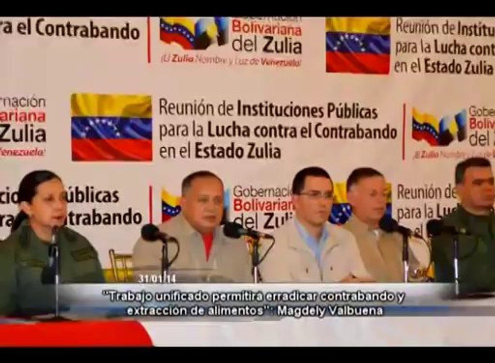 Magdely Valbuena: "trabajos unificado permitirá erradicar contrabando y extracción de alimentos" - 31.01.14