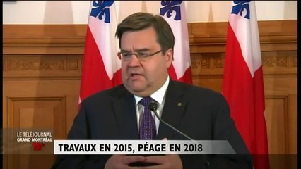 Pont sur le Saint-Laurent: travaux en 2015, péage en 2018