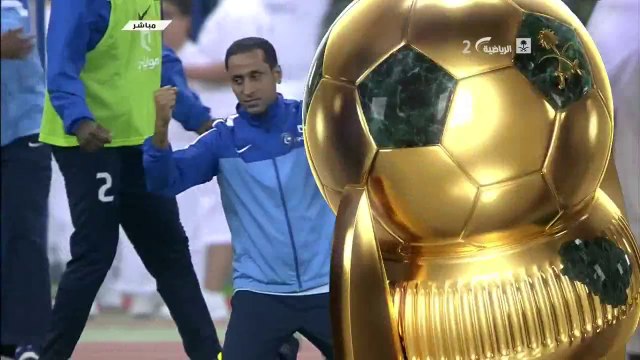 هدف الهلال الاول من ناصر الشمراني في النصر - النصر 2-1 الهلال - نهائي كأس ولي العهد 01/02/2014 - نبيل نقشبندي HD