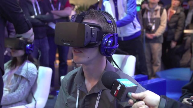 Oculus HD with Head Tracking was on Display in the Intel Booth... AWESOME - CES 2014