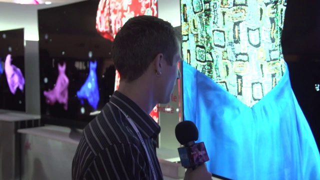 LG 105 5K Curved UHD TV, Flexible TV, WebOS Smart TV, Lifeband Touch - CES 2014