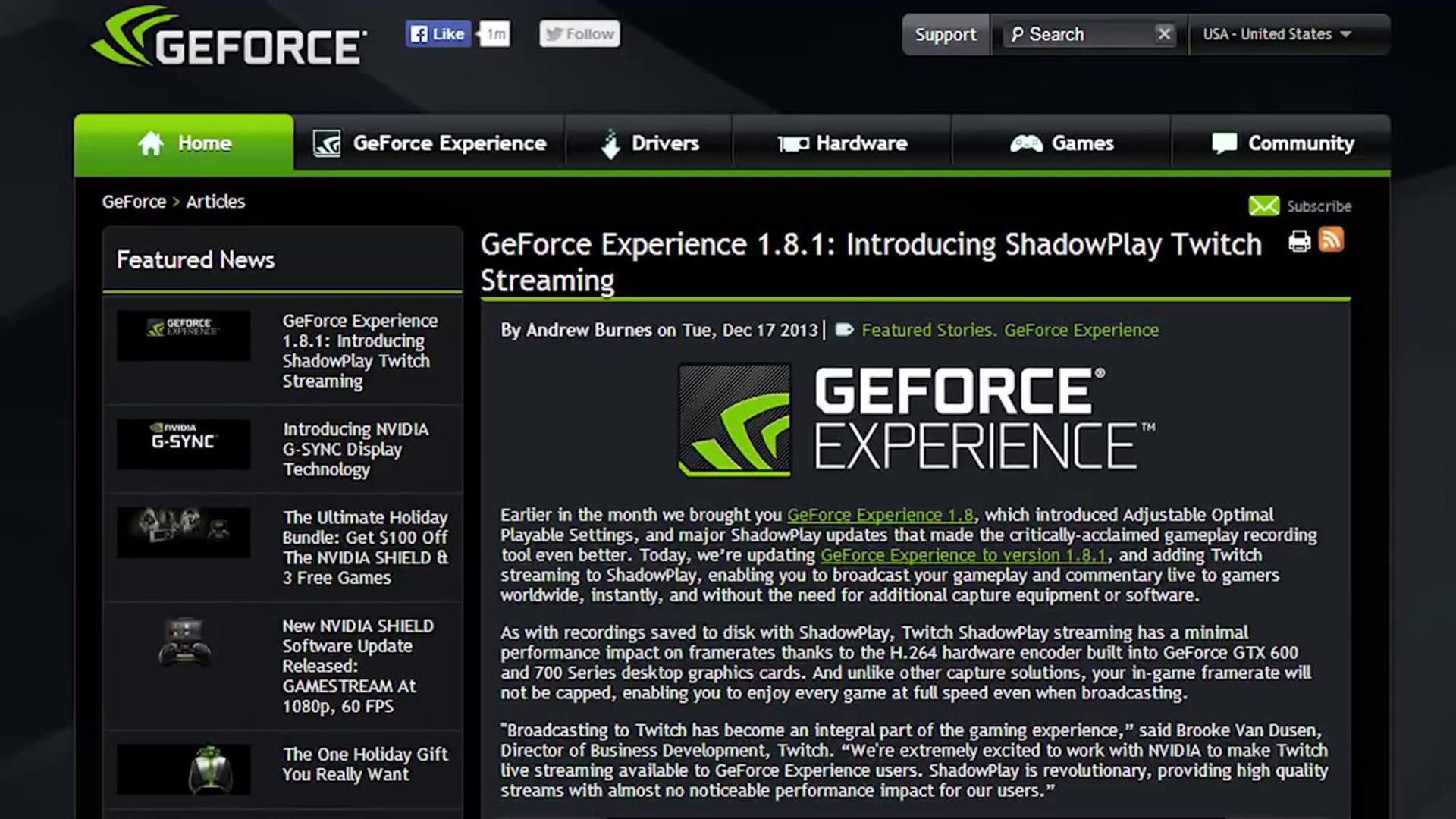 Geforce Experience Twitch Streaming 2k Phone Obama Meets Internet Netlinked Daily Video Dailymotion