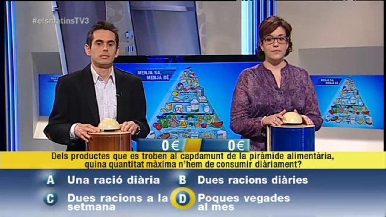 TV3 - Els Matins - Concurs "Menja sa, menja bé" (28/01/14)