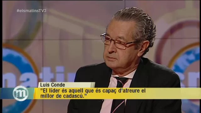 TV3 - Els Matins - Luis Conde: Jo busco solucionar l'origen del conflicte i hi ha qui busca marxar