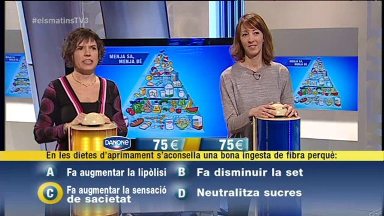 TV3 - Els Matins - Concurs "Menja sa, menja bé" (17/01/14)