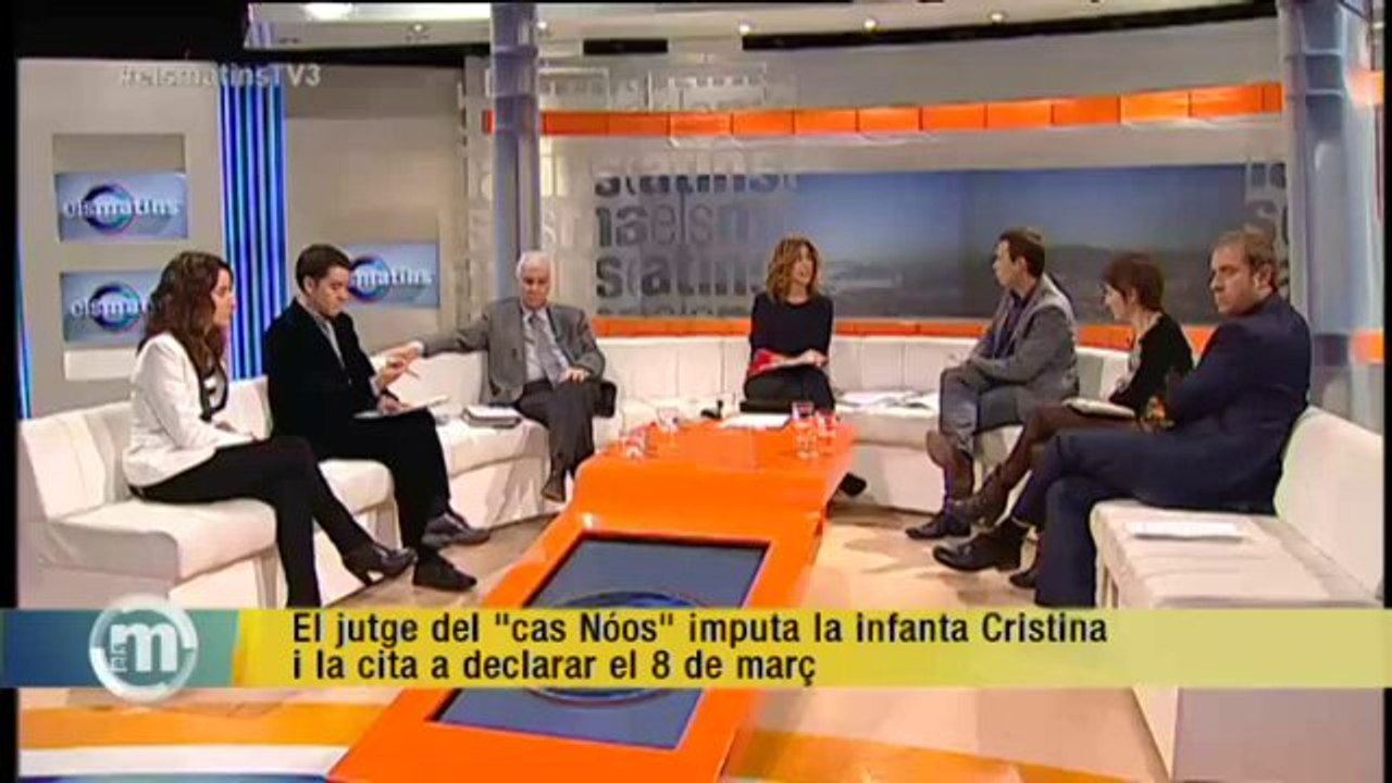 TV3 - Els Matins - El jutge del "cas Nóos" imputa la infanta Cristina i la cita a declarar el 8 de