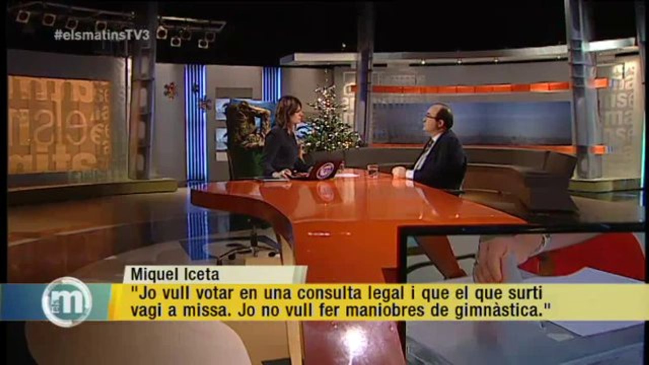 TV3 - Els Matins - Miquel Iceta: "Cal un encaix específic de Catalunya dins l'Estat"