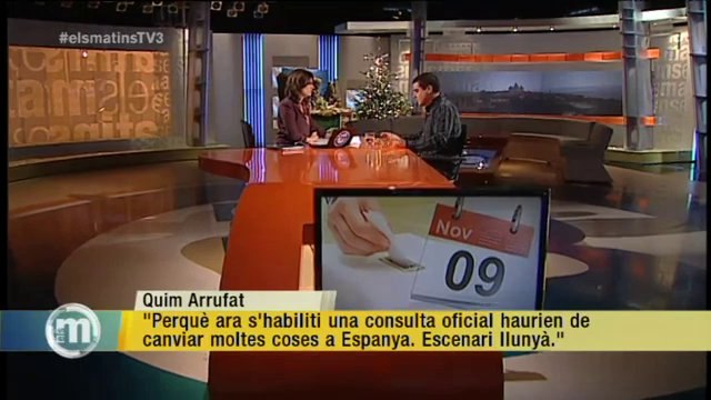 TV3 - Els Matins - Quim Arrufat: És molt complicat que es pugui fer la consulta