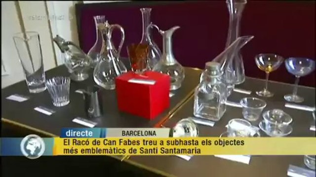TV3 - Els Matins - A subhasta els objectes més emblemàtics de Santi Santamaria