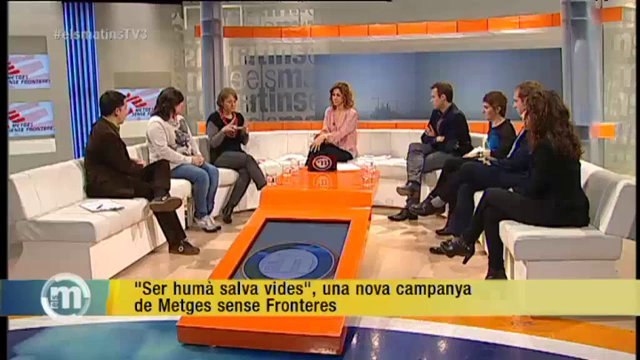 TV3 - Els Matins - Ser humà salva vides , una nova campanya de Metges Sense Fronteres