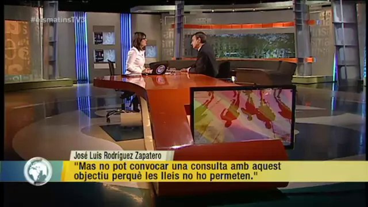 TV3 - Els Matins - Zapatero adverteix que cap consitutució del món reconeix el dret a la secessi�