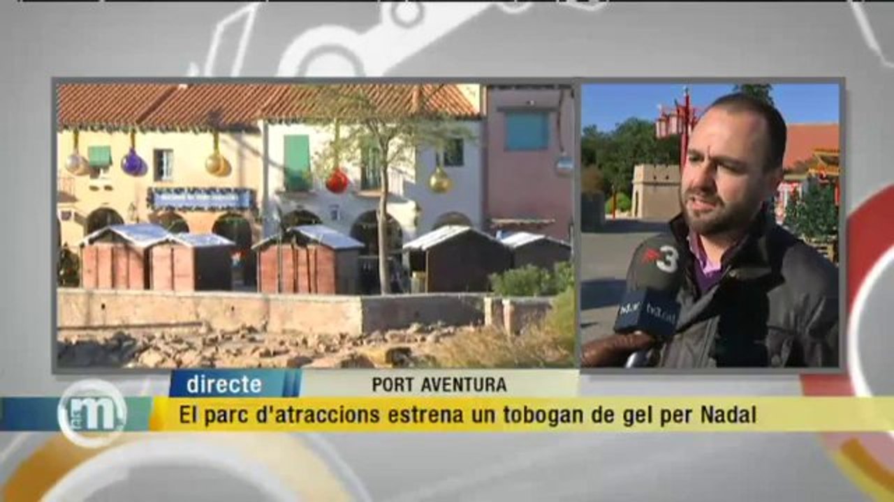 TV3 - Els Matins - Port aventura estrena un tobogan per Nadal