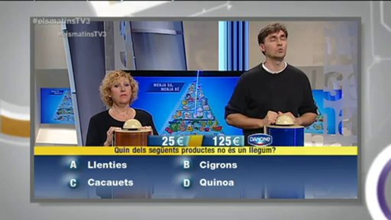 TV3 - Els Matins - Les cares de David Fernàndez i Quim Arrufat escoltant Dolors Montserrat