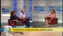 TV3 - Els Matins - Problemes per circular amb els tractors per