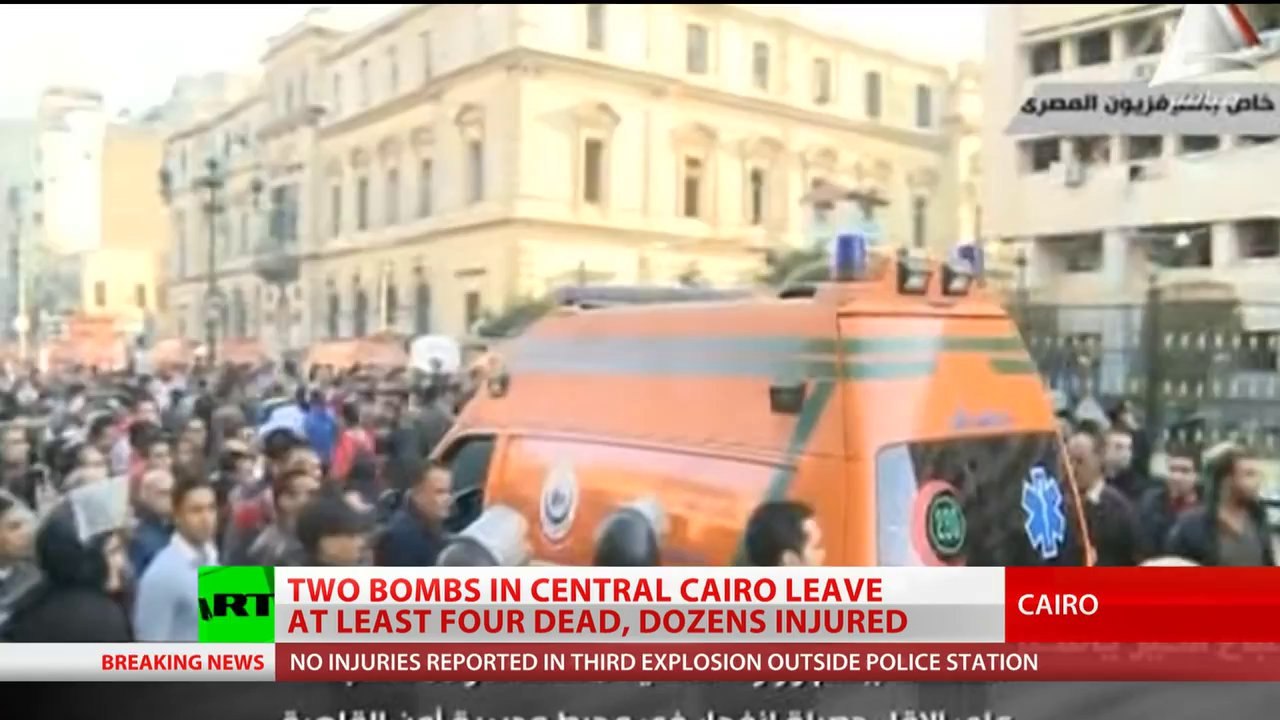 Egypt blasts: String of explosions rattle Cairo subway & police HQ