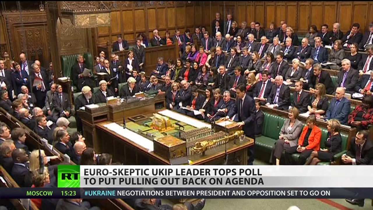 UKIP Hooray! Euro-skeptic Farage tops poll ahead of elections