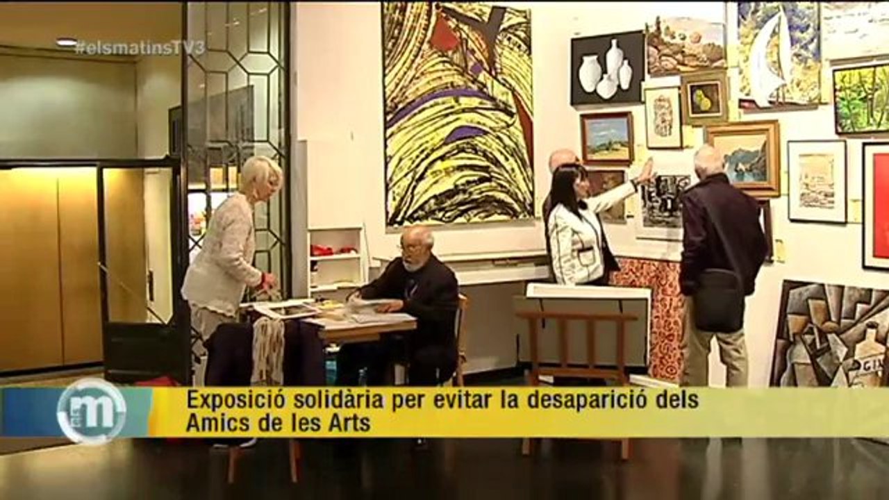 TV3 - Els Matins - Exposició solidària per evitar la desaparició dels Amics de les Arts