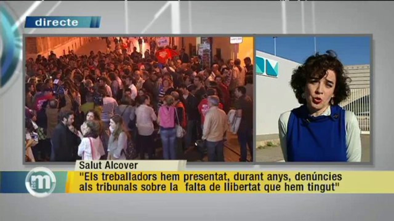 TV3 - Els Matins - Entrevista a Salut Alcover, presidenta del comitè empresa RTVV