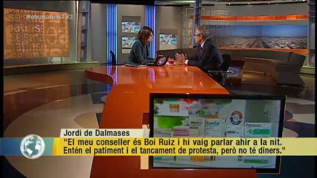 TV3 - Els Matins - Jordi De Dalmases: Les farmàcies som moneda de canvi