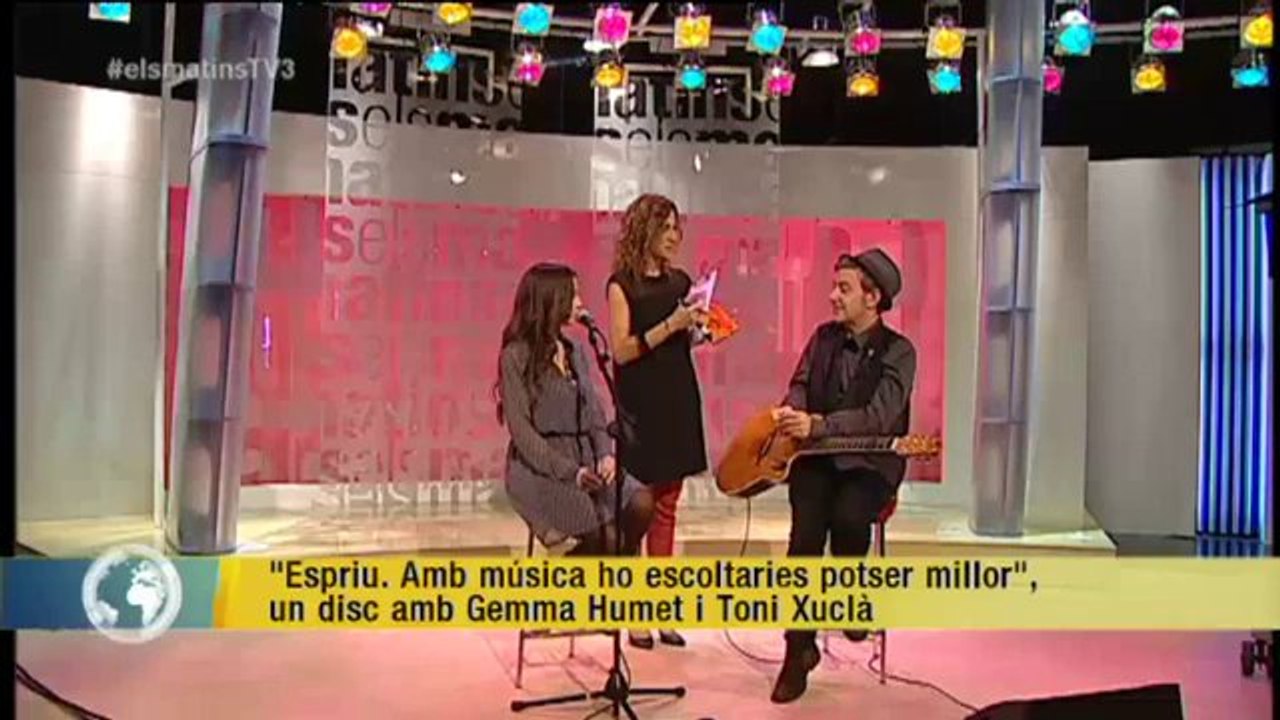 TV3 - Els Matins - "Espriu. Amb música ho escoltaries potser millor",  un disc amb Gemma Humet i T